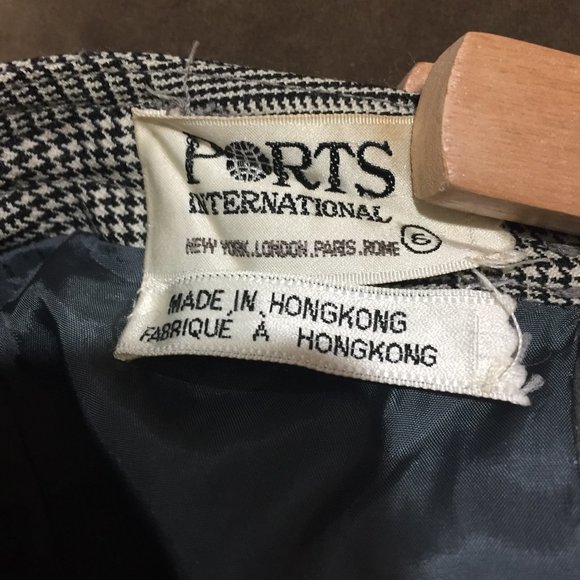 VINTAGE PORTS INTERNATIONAL WOOL PLAID PLEATED SKIRTS SIZE 6 - Picture 10 of 11